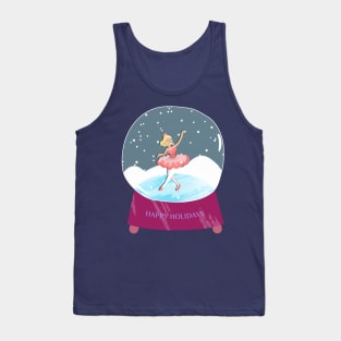 Nutcracker Ballerina Happy Holidays Tank Top